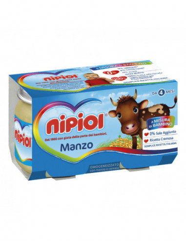 Nipiol Omogeneizzato Manzo 120 G 2 Pezzi