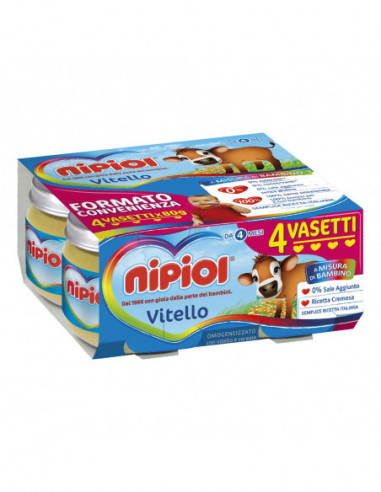 Nipiol Omogeneizzato Vitello 4 X 80 G
