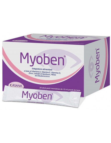Myoben 20 Stick Pack Monodose Da 10 Ml