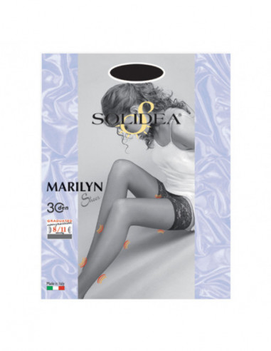 Marilyn 30 Sheer Calza Autoreggente...