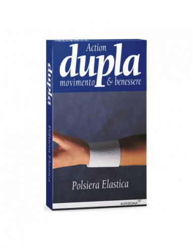 Polsiera Elastica Dupla Bianca L