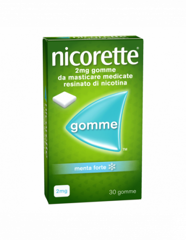 Nicorette 30 Gomme Mast 2 Mg Menta Forte