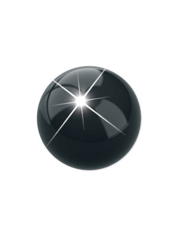 Pre Orecchino Pallina Nera 4mm