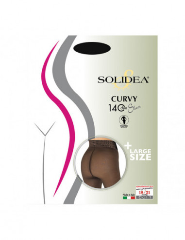 Curvy 140 Sheer Collant Camel 3ml-xl