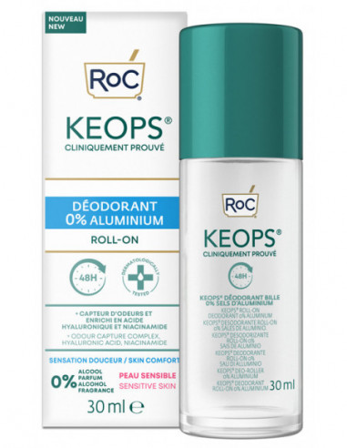 Roc Keops Deodorant Roll On 0%...