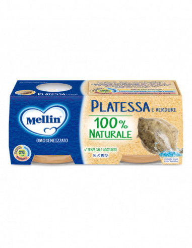 Mellin Omogeneizzato Platessa 2x80 G