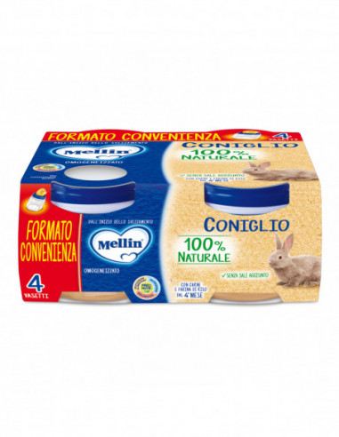 Mellin Omogeneizzato Coniglio 4x80 G