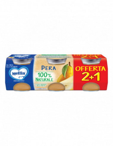 Mellin Omogeneizzato Pera 3 Pezzi Da...