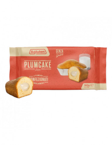 Agluten Plumcake Latte 4 X 40 G