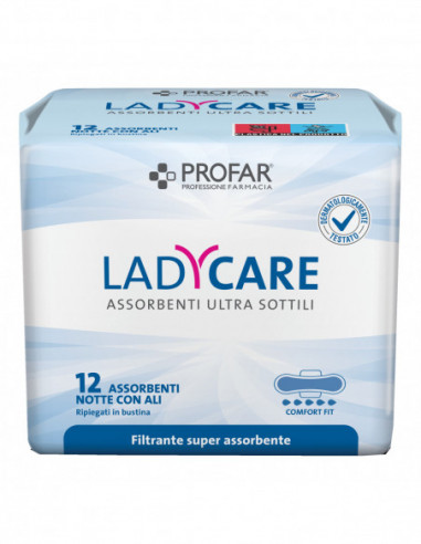 Ladycare Assorbenti Notte Con Ali 12...