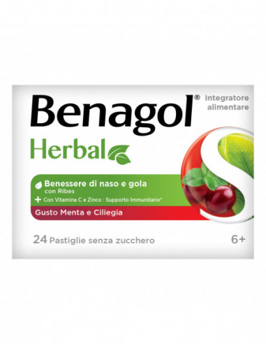 Benagol Herbal Menta E Ciliegia 24...