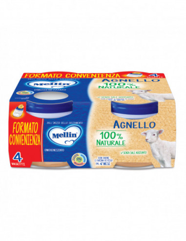 Mellin Omogeneizzato Agnello 4 Pezzi...