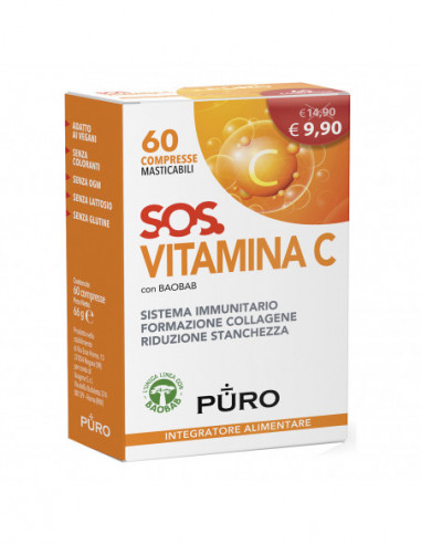Puro Sos Vitamina C 60 Compresse...