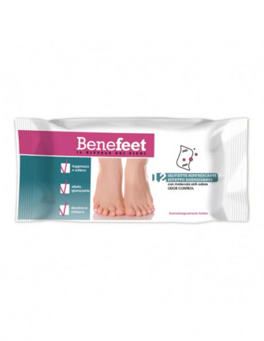 Benefeet Salviette Odor Control 12 Pezzi