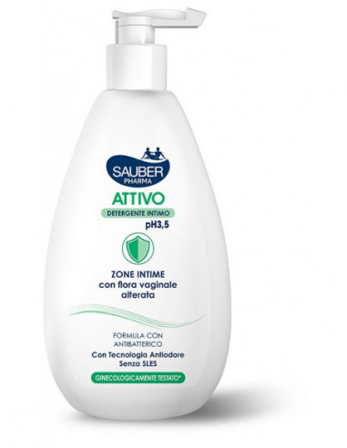Sauber Detergente Intimo Attivo 500 Ml