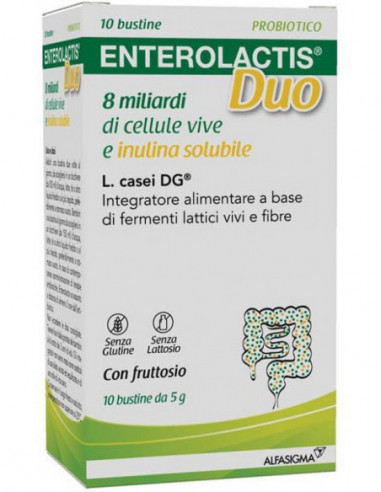 Enterolactis Duo Inulina 10 Bustine 5 G