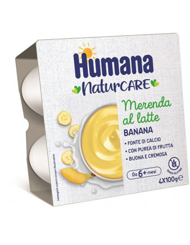 Humana Merenda Latte Banana 4 Pezzi...