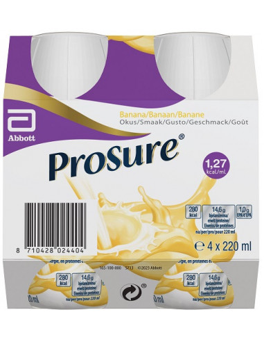 Prosure Banana 4 Bottiglie Da 220 Ml
