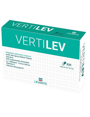 integratori sistema nervoso Vertilev 20 capsule Granfarma