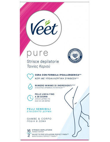 Veet Strisce Corpo Ipoallergeniche 16...