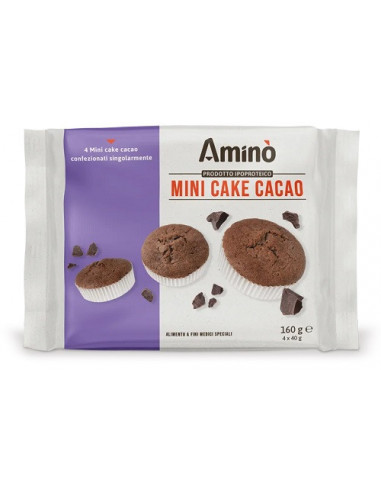 Amino' Mini Cake Cacao 4 Pezzi Da 40 G
