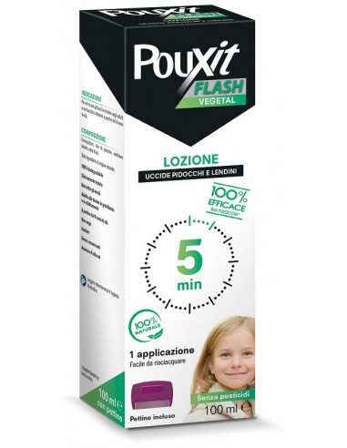 Pouxit Flash Vegetal Lozione Pidocchi...