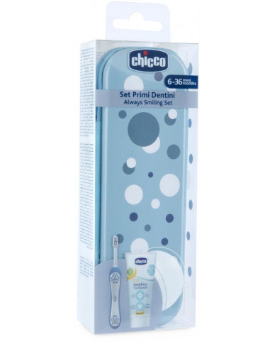 Chicco Set Dentale 6 Mesi+ Azzurro