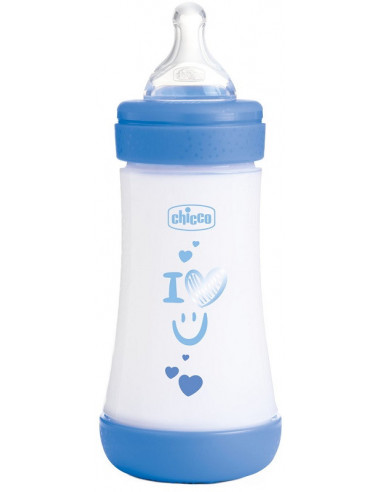 Chicco Biberon P5 240ml Med Silicone Boy
