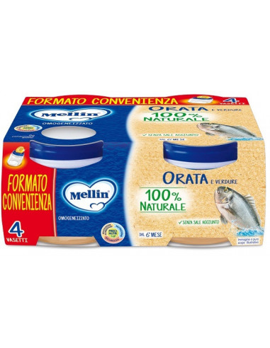 Mellin Omogeneizzato Orata 4x80 G