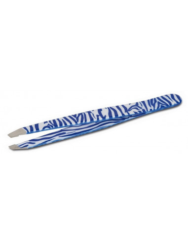 Tns Pinzetta Zebra Blu Punta Obliqua