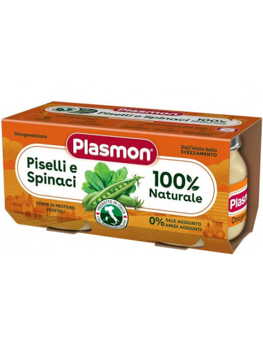 Plasmon Omogeneizzato Piselli Spinaci...