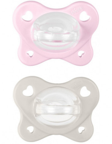 Chicco Dual Soft Succhietto Rosa 2-6...