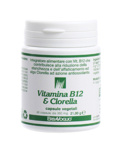 Vitamina B12 + Clorella 60 Capsule