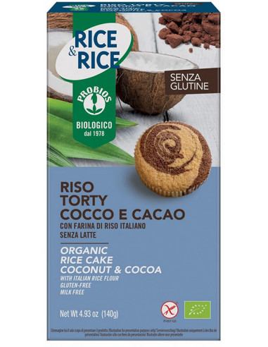 Probios Riso Torty Cocco Cacao 140 G