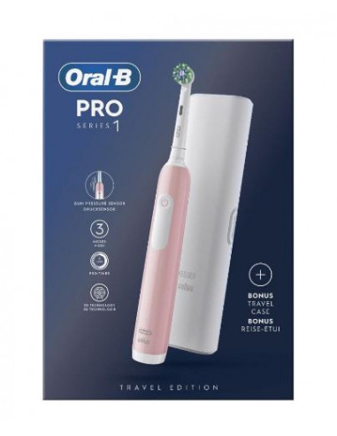 Oralb Pro 1 Rosa Spazzolino Elettrico+tc