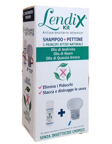 Lendix Kit Shampoo 150ml + Pettine...