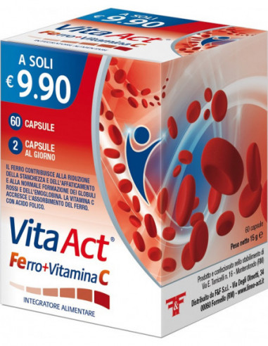 Vita Act Ferro+vitamina C 60 Capsule