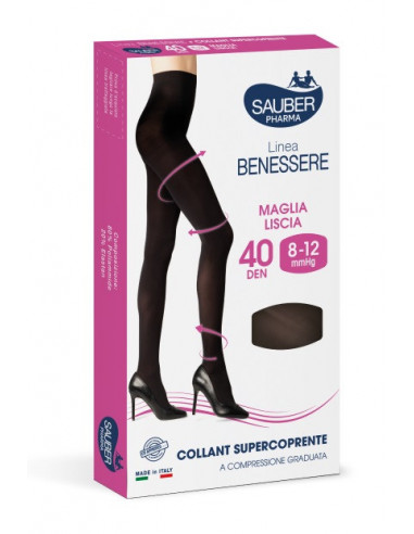 Collant Supercoprente Sauber 8-12mmhg...