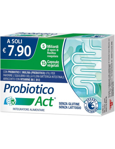 Probiotico Act 15 Capsule Vegetali