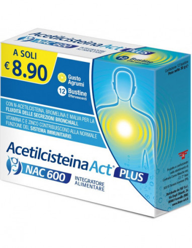 Acetilcisteina Act Plus Nac 600 12...