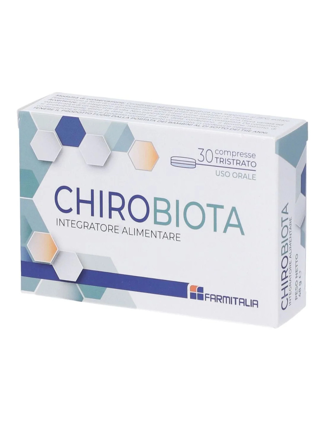 Integratori dimagranti Chirobiota 30 compresse tristrato | Granfarma