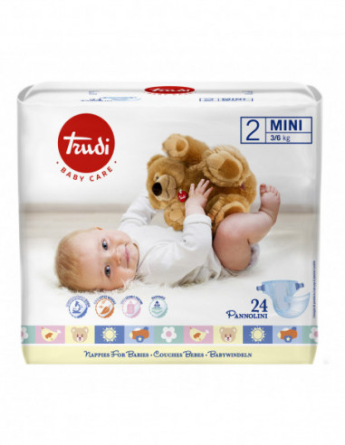Trudi Baby Care Pannolini Mini 3/6 Kg...