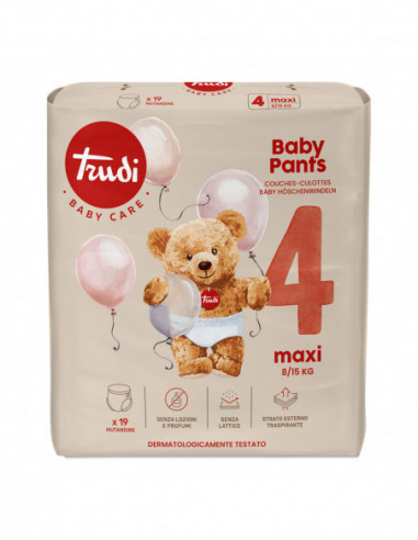 Trudi Baby Pants Maxi 8/15 Kg 19 Pezzi