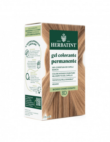 Herbatint 8d Biondo Chiaro Dorato 170 Ml