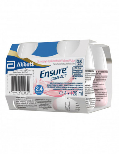 Ensure Compact Fragola 4 Bottiglie Da...