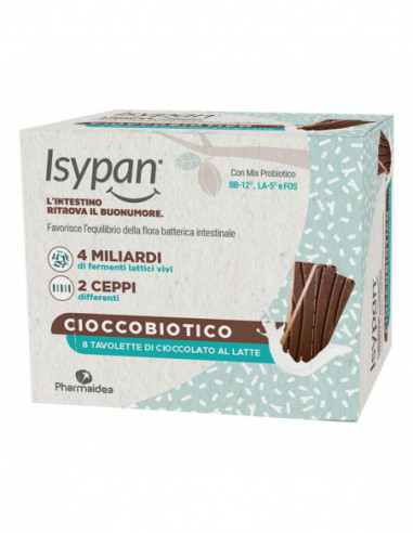 Isypan Cioccobiotico Latte 8 Pezzi