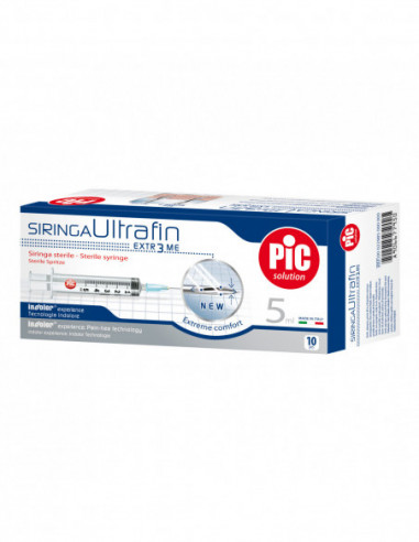 Siringa Pic Ultrafine 5 Ml Ago 14 10...
