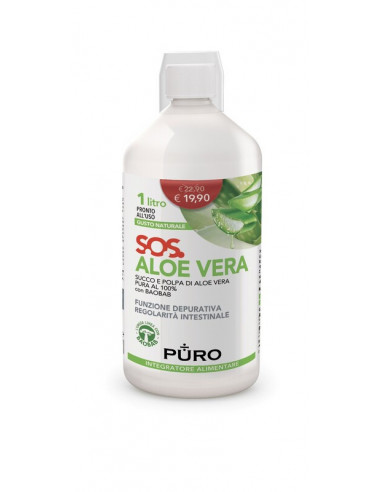 Puro Aloe Vera Succo E Polpa 100% +...