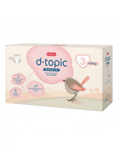 D-topic Pannolini Taglia 3 22 Pezzi
