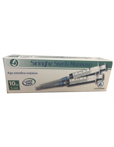 Siringa Sterile Monouso Da 5 Ml...